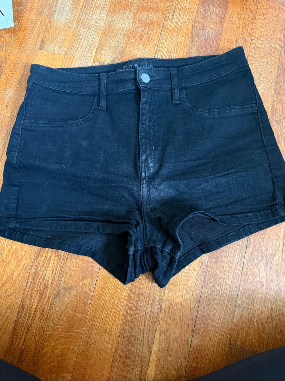 wild fable Black High-Rise Denim Shortie